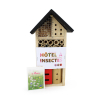 Petit hôtel à insectes à personnaliser comme objet com ou goodies écologique